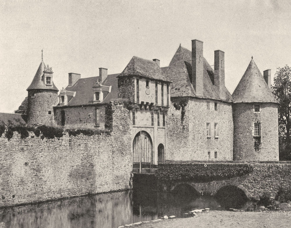 DEUX-SÈVRES. Environs de Parthenay- Château de la Guyonnière 1904 old print